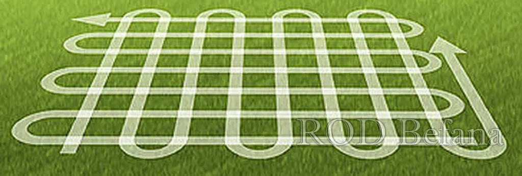 kierunek koszenia trawa