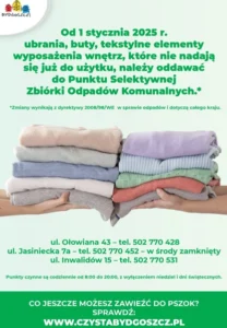 segregacja tekstyliów